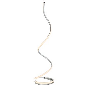 Brightech Allure 38" Dimmable Led Floor Lamp in Silver Metal Finish