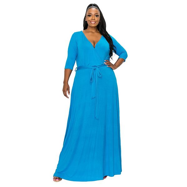 Minka Waffled Cotton Wrap Dress