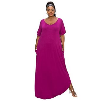 Plus Size Scarlett Pocket Maxi Dress
