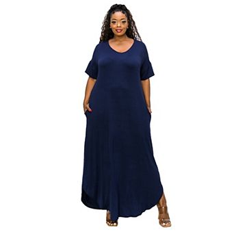 Plus Size Scarlett Pocket Maxi Dress