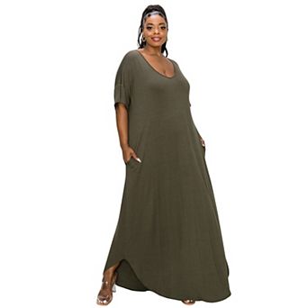 Plus Size Scarlett Pocket Maxi Dress