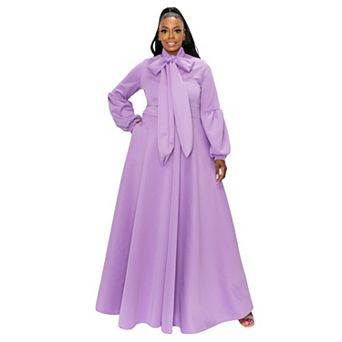 Bella Donna Dress with Ribbon and Bishop Sleeves