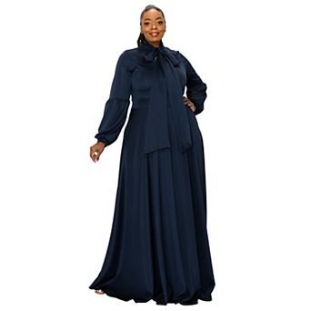 Bella Donna Dress with Ribbon and Bishop Sleeves