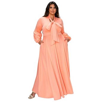 Bella Donna Dress with Ribbon and Bishop Sleeves