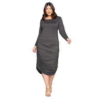 Side Ruched Maxi Dress