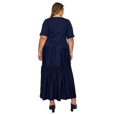 Plus Size Jourdan Tiered Maxi Dress