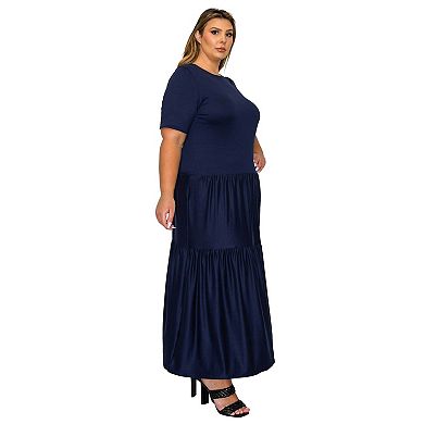 Plus Size Jourdan Tiered Maxi Dress