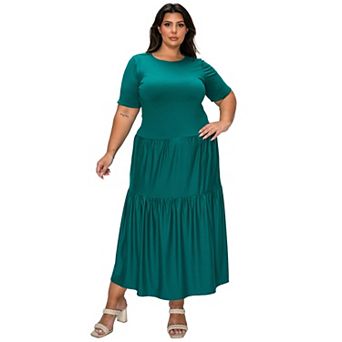 Plus Size Jourdan Tiered Maxi Dress