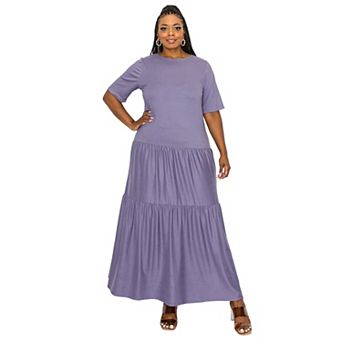 Plus Size Jourdan Tiered Maxi Dress