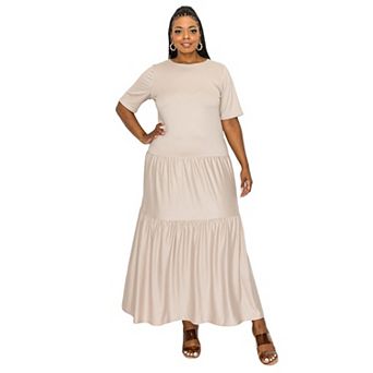 Plus Size Jourdan Tiered Maxi Dress