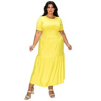 Plus Size Jourdan Tiered Maxi Dress