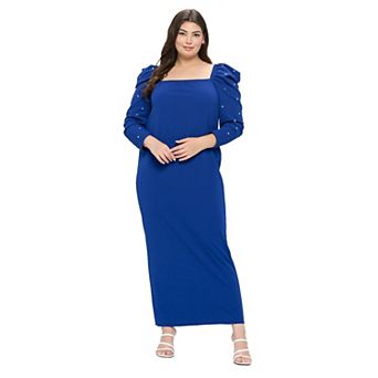 Evangeline Rhinestone Sleeve Dress