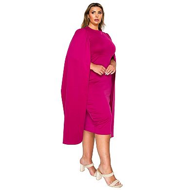 Plus Size Naomi Cape Dress
