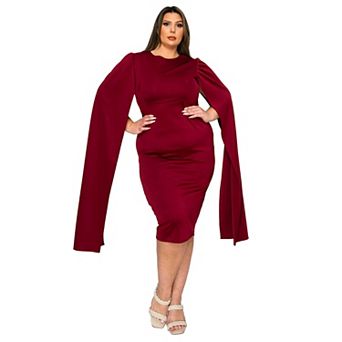 Plus Size Naomi Cape Dress