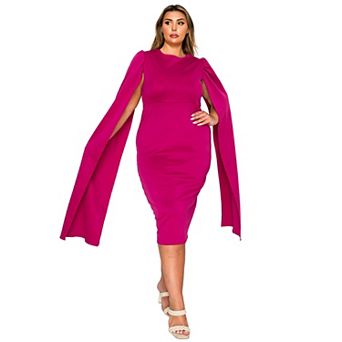 Plus Size Naomi Cape Dress