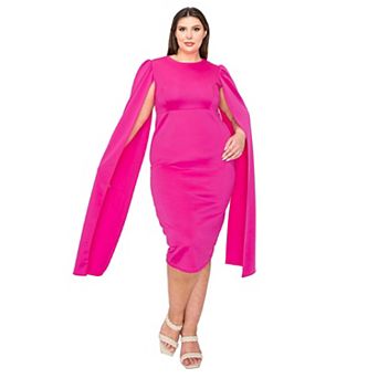 Plus Size Naomi Cape Dress