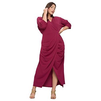 Dolman Wrap Maxi Dress
