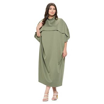 Potter Cape Kaftan Midi Dress