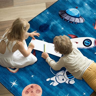 The Big One Kids™ Galaxy Velveteen Washable Area Rug