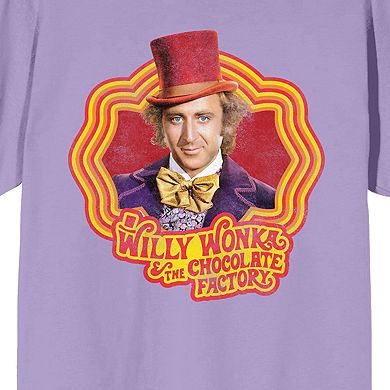 Juniors' Willy Wonka Retro Frame Graphic Tee