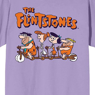 Juniors' The Flintstones Group Graphic Tee