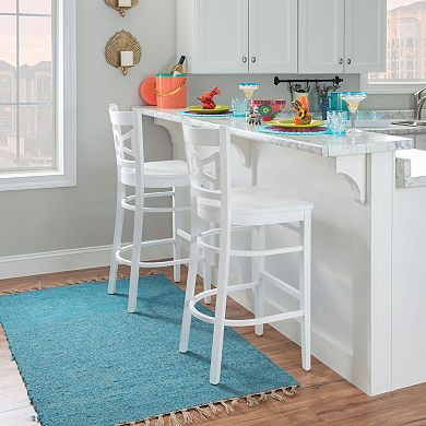 Linon Teresa Barstool 2-piece Set