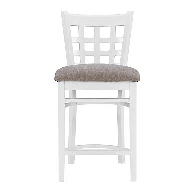 Linon Lola Counter Stool 2-piece Set
