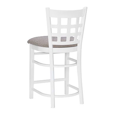 Linon Lola Counter Stool 2-piece Set