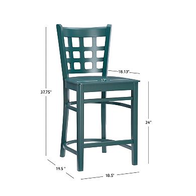 Linon Lola Counter Stool 2-piece Set