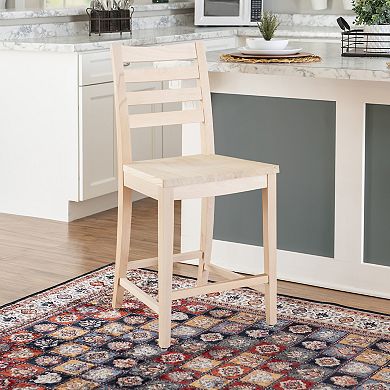 Linon Flynn 22.5-in. Counter Stool 2-piece Set
