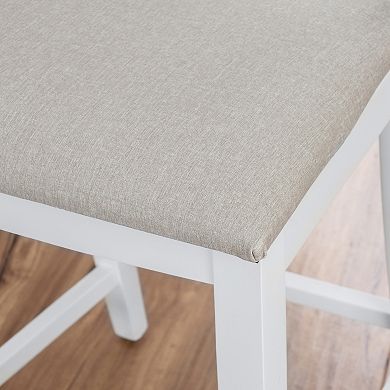 Linon Flynn 22.5-in. Counter Stool 2-piece Set