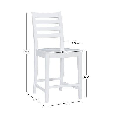 Linon Flynn 22.5-in. Counter Stool 2-piece Set