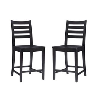 Linon Flynn 22.5 in Counter Stool 2 pc Set