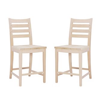 Linon Flynn 22.5 in Counter Stool 2 pc Set
