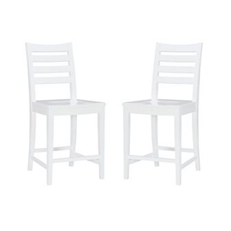 Linon Flynn 22.5 in Counter Stool 2 pc Set