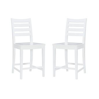 Linon Flynn 22.5 in Counter Stool 2 pc Set