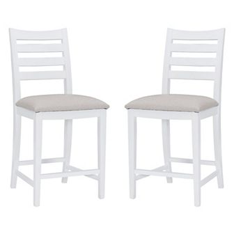 Linon Flynn 22.5 in Counter Stool 2 pc Set