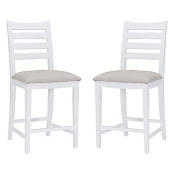 Linon Flynn 22.5 in Counter Stool 2 pc Set