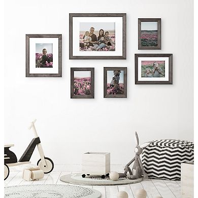 Kate and Laurel Bordeaux Gallery Collage Wall Frame 6-piece Set