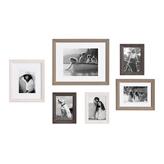 Kate and Laurel Bordeaux Gallery Collage Wall Frame 6 pc Set