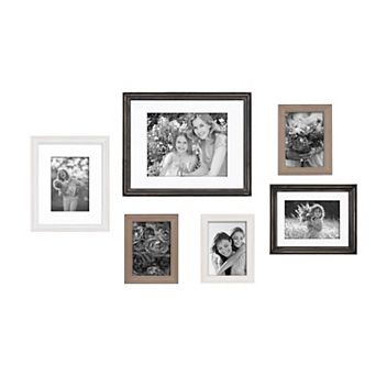 Kate and Laurel Bordeaux Gallery Collage Wall Frame 6 pc Set