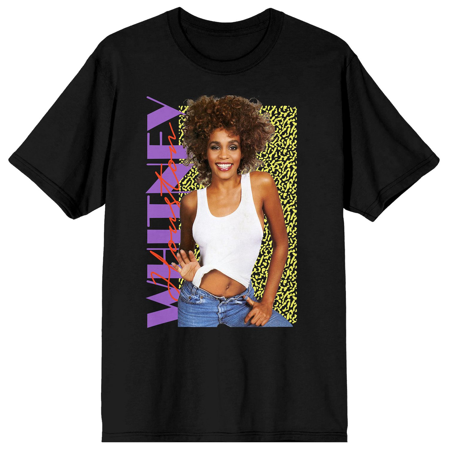 Rock Off Official Whitney Houston 90s Homage T-Shirt - Unisex Tee In Multiple Sizes (Medium)
