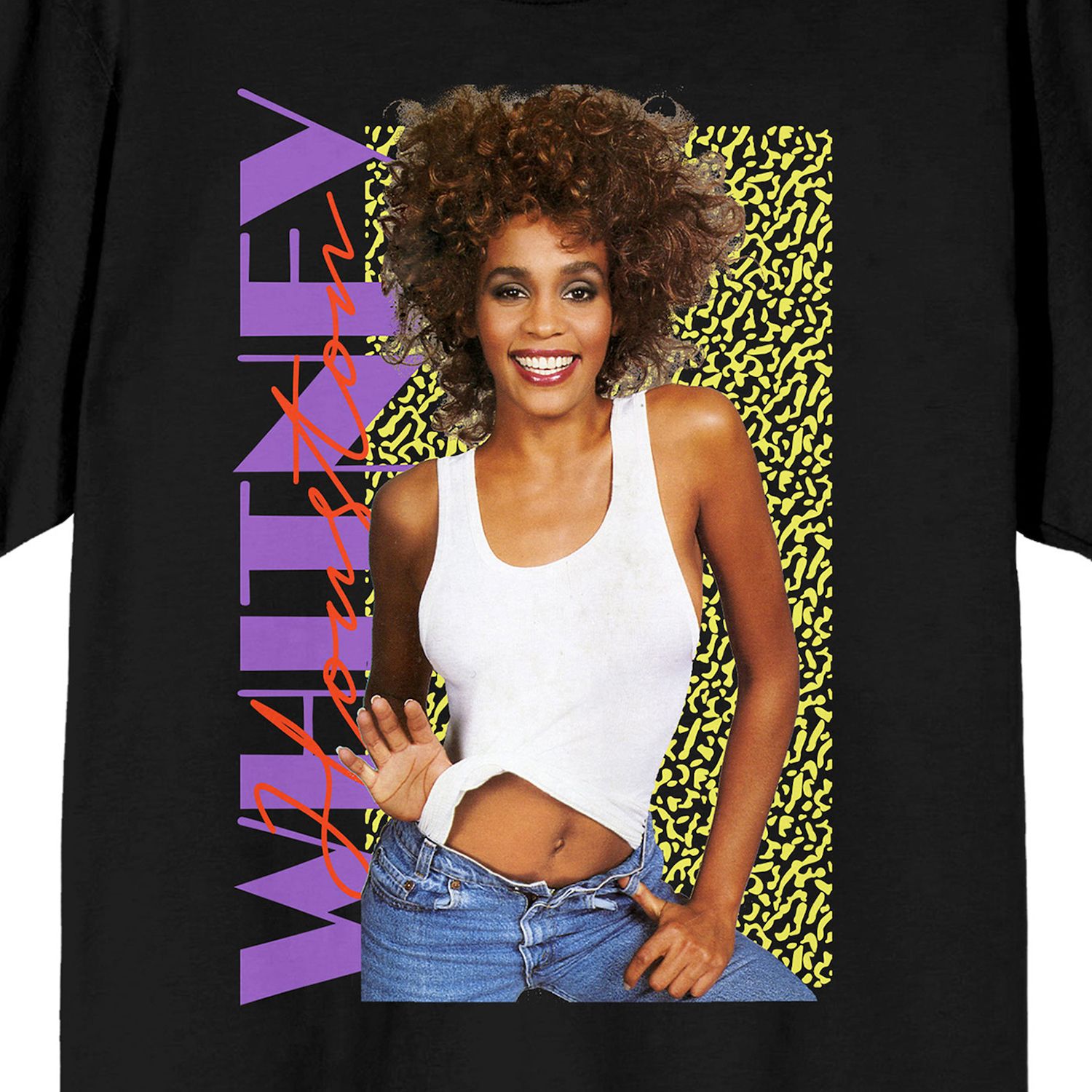 Official Whitney Houston 90s Tribute T-Shirt - Rock Off White Graphic Tee For Men & Women, Unisex Cotton Tee
