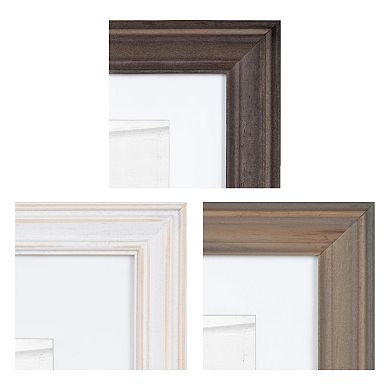 Kate and Laurel Bordeaux Gallery Collage Frame & Shelf 10-piece Set