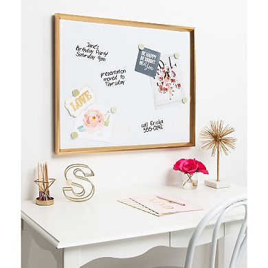 Kate and Laurel Calter Magnetic Dry Erase Board Framed Wall Decor