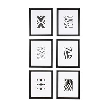 Kate and Laurel Calter Geometric Framed Wall Art