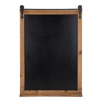Kate and Laurel Cates Barn Door Chalkboard Framed Wall Decor