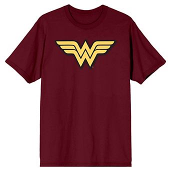 Men's Wonder Woman Yellow Comic Logo Tee