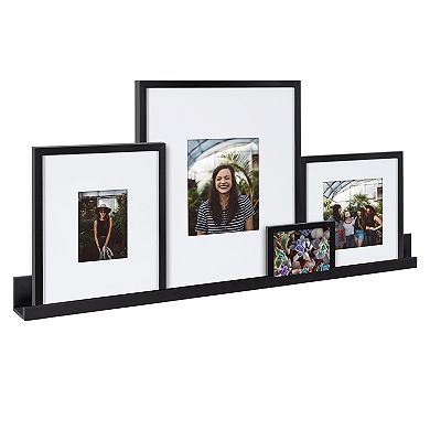 Kate and Laurel Gallery Shelf & Frame 5-piece Set