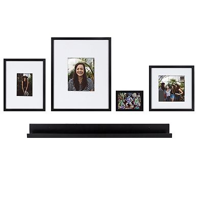 Kate and Laurel Gallery Shelf & Frame 5-piece Set